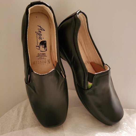 Angie Comfort  Shoes 100% Sheepskin leather Square Toe Size US 7.5 /EU/38. - Picture 7 of 10